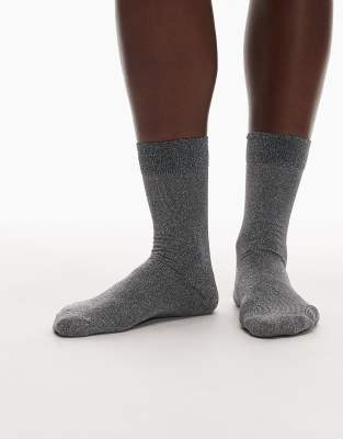 & Other Stories - Glitzersocken in Schwarz