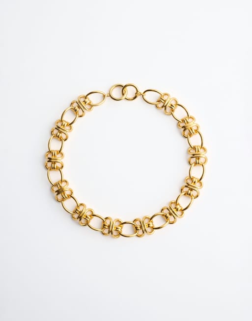 & Other Stories grobe Mariner-Kettenhalskette in Gold, 3 von 4