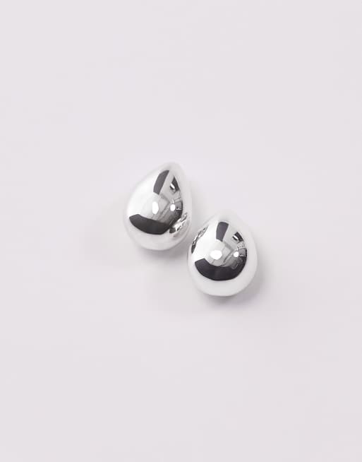 & Other Stories - Grote druppeloorknopjes in zilver, 3 van 3