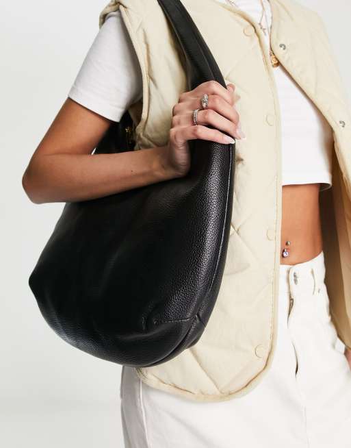 Grote leren tas hot sale