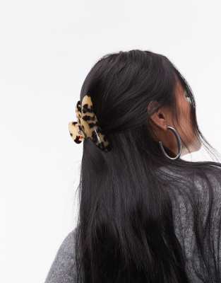 & Other Stories hair claw clip in beige tortoiseshell-Neutral