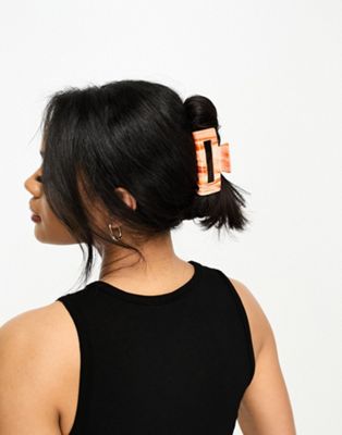& Other Stories hair claw clip in orange