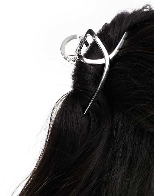 & Other Stories hair claw clip in silver, 4 of 4