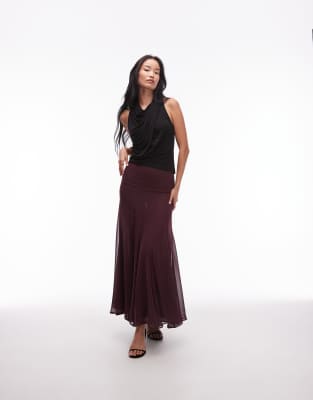 & Other Stories Halterneck Drapey Top In Black