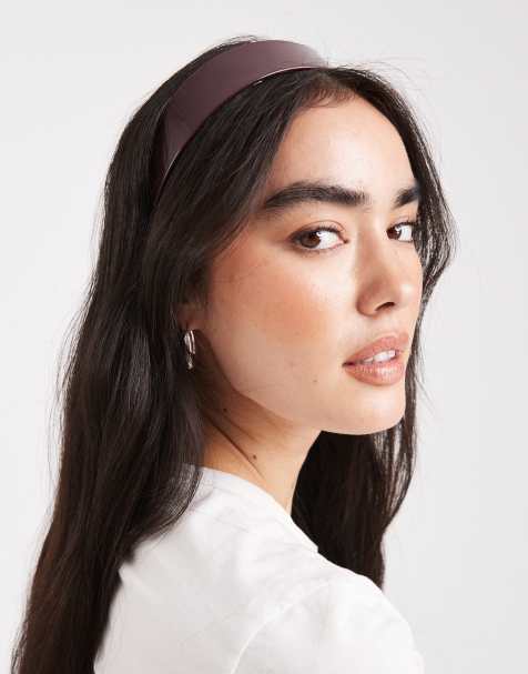 & Other Stories headband in dark red bugundy - view 1