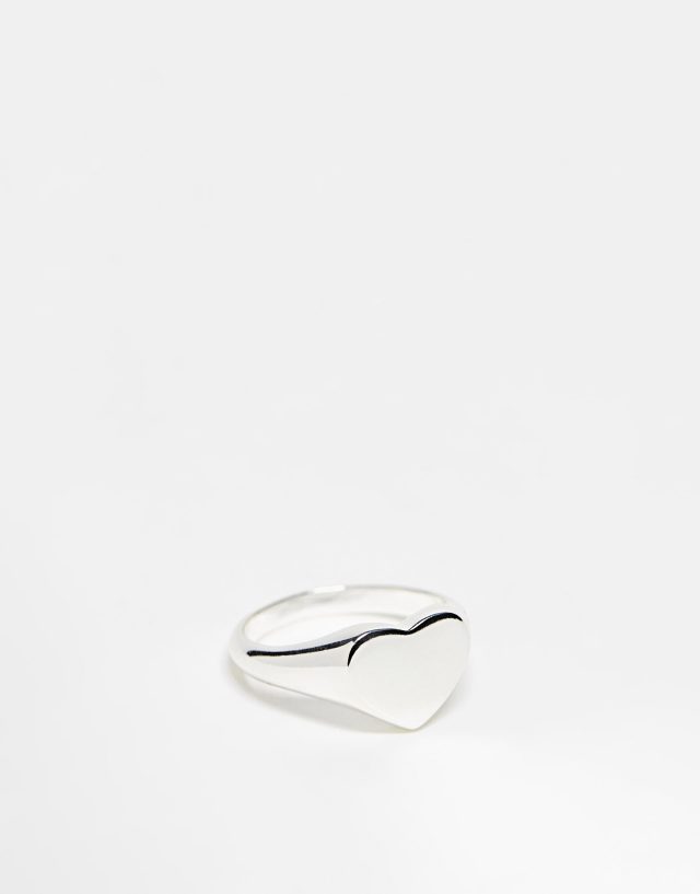 & Other Stories - heart ring in silver