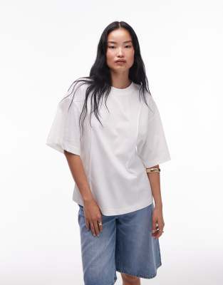 & Other Stories T-shirt with wide sleeves in white