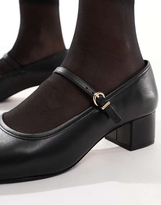 & Other Stories heeled mary jane pumps in black | ASOS
