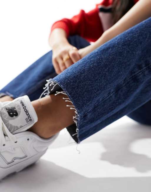 & Other Stories high waist slim leg jeans in dark blue, 2 of 5