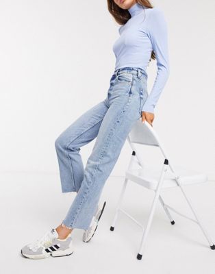jeans high waist straight