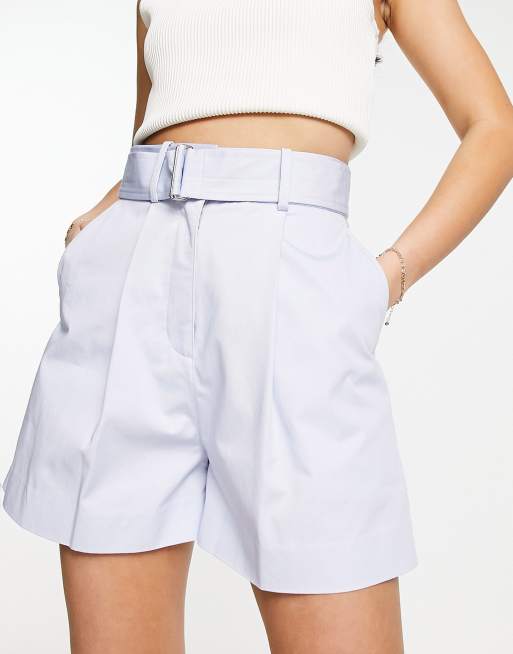 High waisted on sale shorts with belt