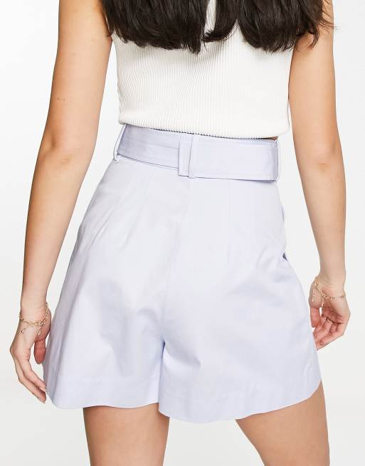 High waisted hot sale belt shorts