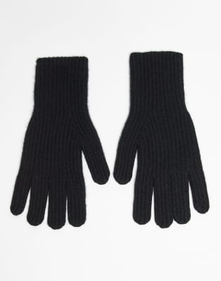 & Other Stories - Hochwertige Handschuhe aus reiner Wolle in Schwarz