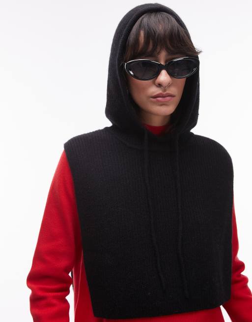 & Other Stories – Hochwertiger Kapuzenpullover aus Wollmix in Schwarz