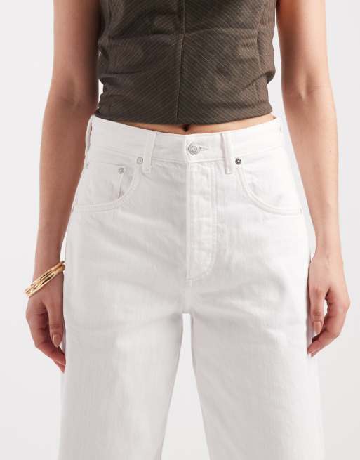 & Other Stories - Hvide jeans med ballonpasform og opsmøget sømkant, 4 af 5