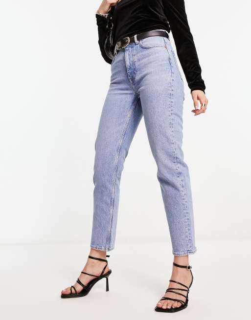 & Other Stories - Jeans met toelopende pijpen en stretch in Vanity Blue - EXCLUSIEF