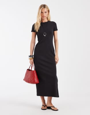 & Other Stories Jersey Maxi Dress In Black