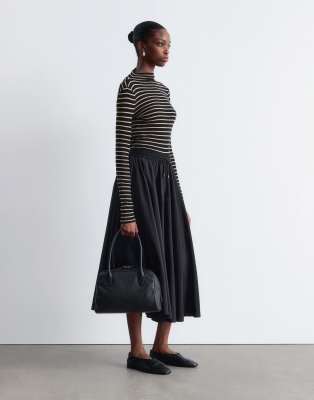 & Other Stories Jersey Second Skin Long Sleeve Top In Multi