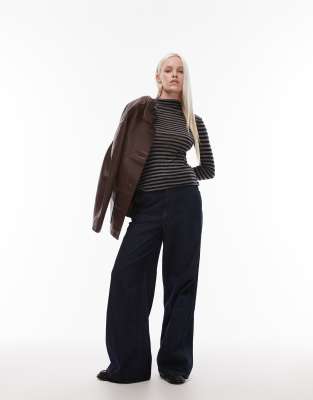 & Other Stories Jersey Second Skin Long Sleeve Top In Gray