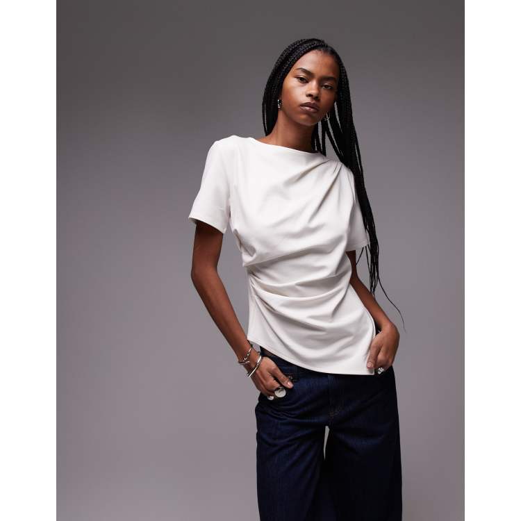 W*w様 theredthread S asymmetric drape top THEREDTHREAD / ザレッドスレッド】S asymmetric drape tops