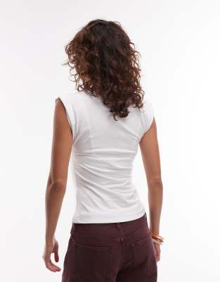 Shop & Other Stories Jersey Tank Top With Ruched Side Detail