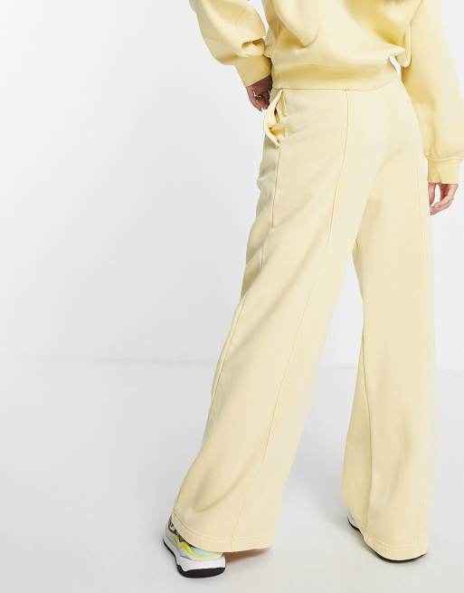 & Other Stories - Joggers a fondo ampio gialli in cotone in coordinato - YELLOW, 2 di 4