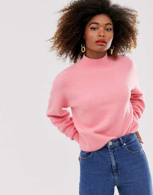 Other Stories jumper in candy pink ASOS