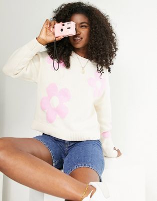 & Other Stories jumper in pink floral