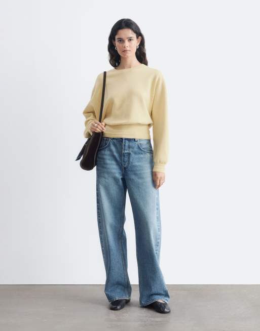 & Other Stories jumper with volume sleeve and deep cuff in caramel, 2 of 5