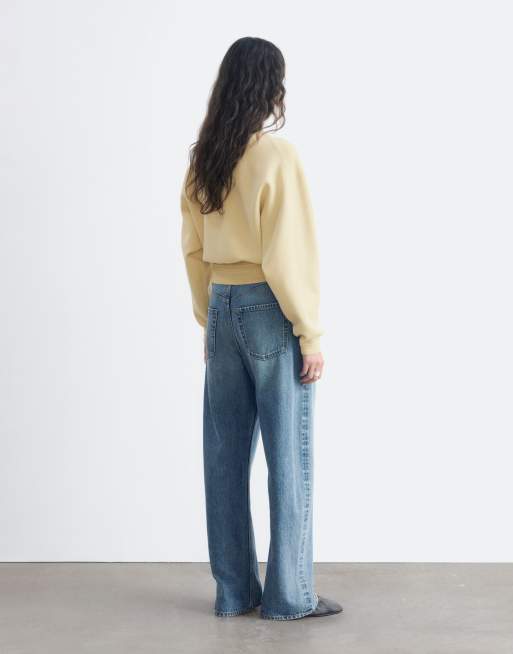 & Other Stories jumper with volume sleeve and deep cuff in caramel, 5 of 5