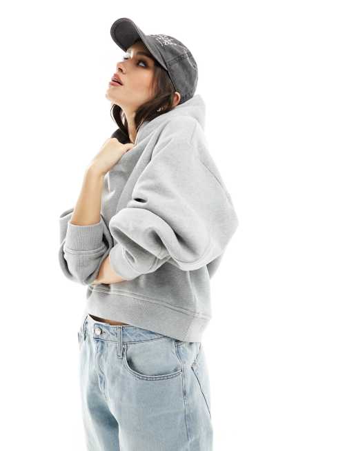& Other Stories – Kapuzenpullover in Grau meliert