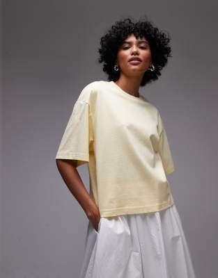 & Other Stories - Kastiges Oversize-T-Shirt in Buttergelb