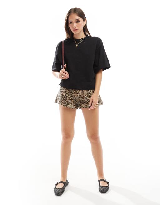 & Other Stories – Kastiges Oversize-T-Shirt in Schwarz, 4 von 4