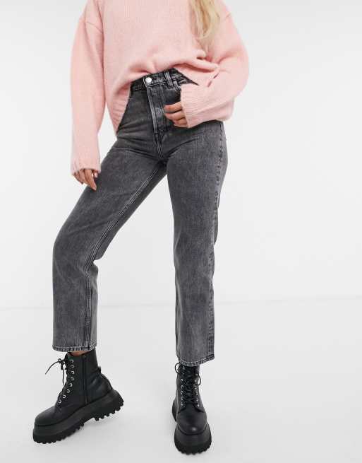 Grey cropped jeggings sale