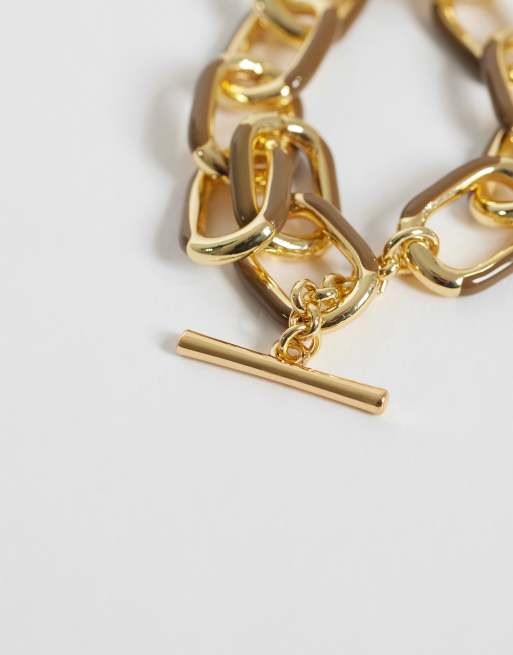 & Other Stories Kettenarmband aus Emaille in Gold, 3 von 3