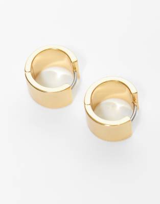 & Other Stories - Kleine, bauchige Creolen in Goldoptik-Goldfarben