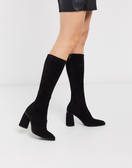 High suede clearance boots