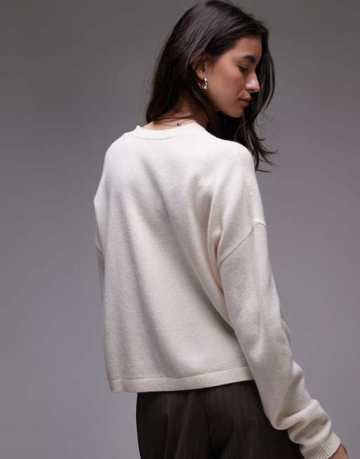 ToBeInStyle Women's V-Neck Button Front Cardigan - Mixed Knit, Long Sleeve, Casual Sweater (Poly/Rayon/Spandex) - View #12