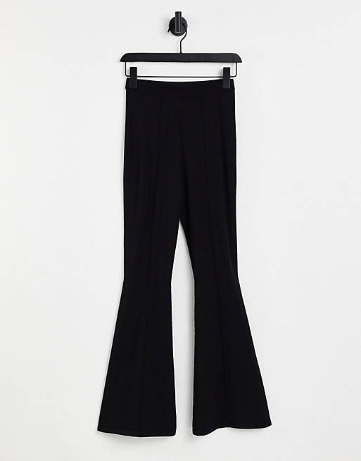 Women & Other Stories knitted flared trousers in black 
