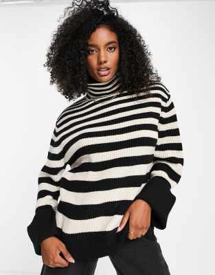 & Other Stories knitted jumper in stripe print