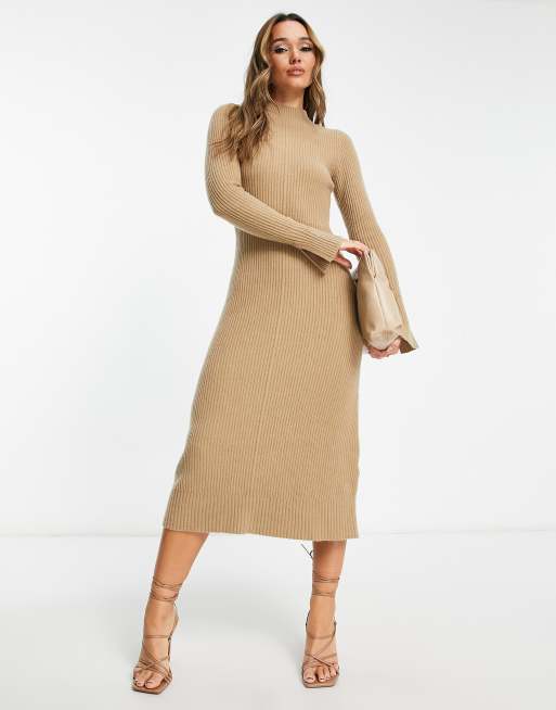 Tan cheap knit dress