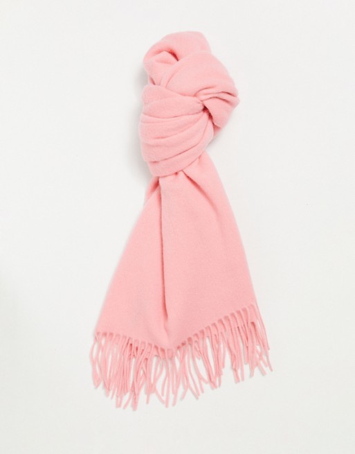 & Other Stories knitted scarf in pink