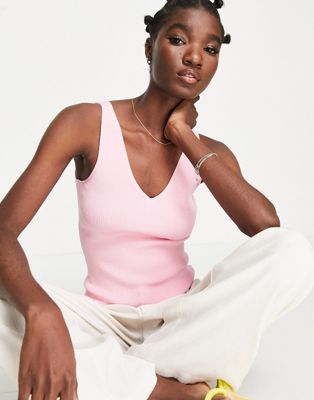 & Other Stories knitted tank top in pink | ASOS