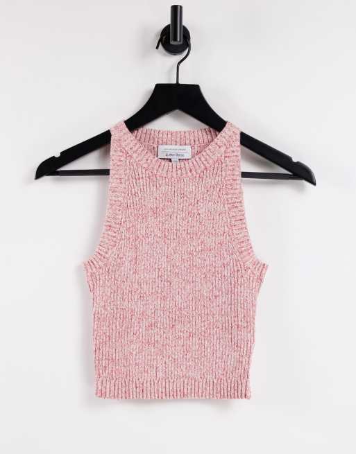 & Other Stories knitted tank top in red