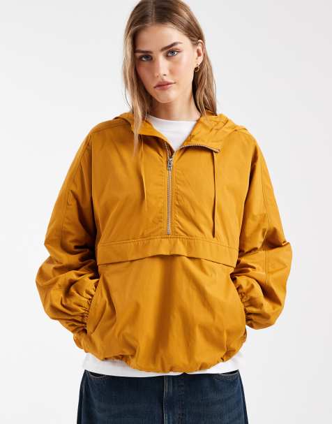 & Other Stories – Kurze Jacke aus reinem Nylon in Dunkelgelb - view 1