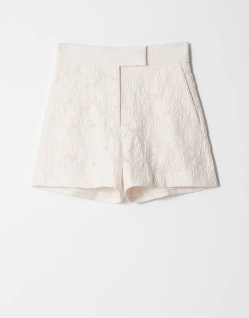 & Other Stories lace jacquard shorts in off white - part of a set, 4 of 4
