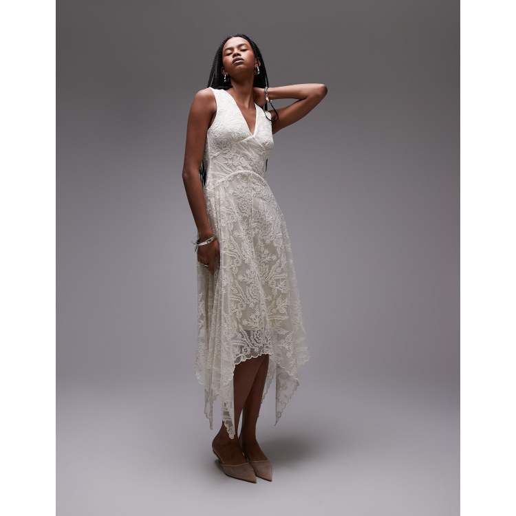 white lace dress with blazer Rosetta White Lace Fringe Blazer Dress main image 0