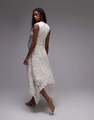 & Other Stories lace midaxi dress with dropped waist and