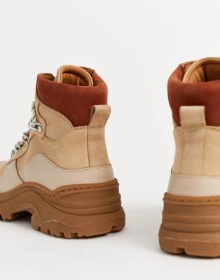 chunky walking boots