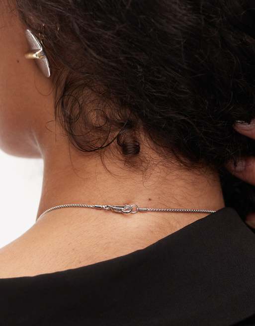 & Other Stories - Lange ketting met traanvorm in zilver, 3 van 3